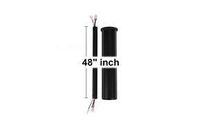 Minimalist Downrod Matte Black cool breeze fans for quiet operation