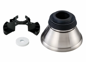 Minimalist Slope Ceiling Canopy Kit Brushed Steel reliable fans for apartment and office