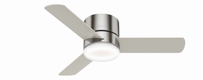 Minimus 44"Ceiling Fan Brushed Nickel hugger fans for rooms with low ceilings