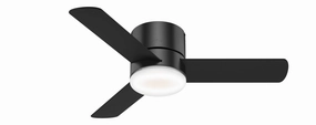 Minimus 44"Ceiling Fan Matte Black quiet small fans for desk or nightstand