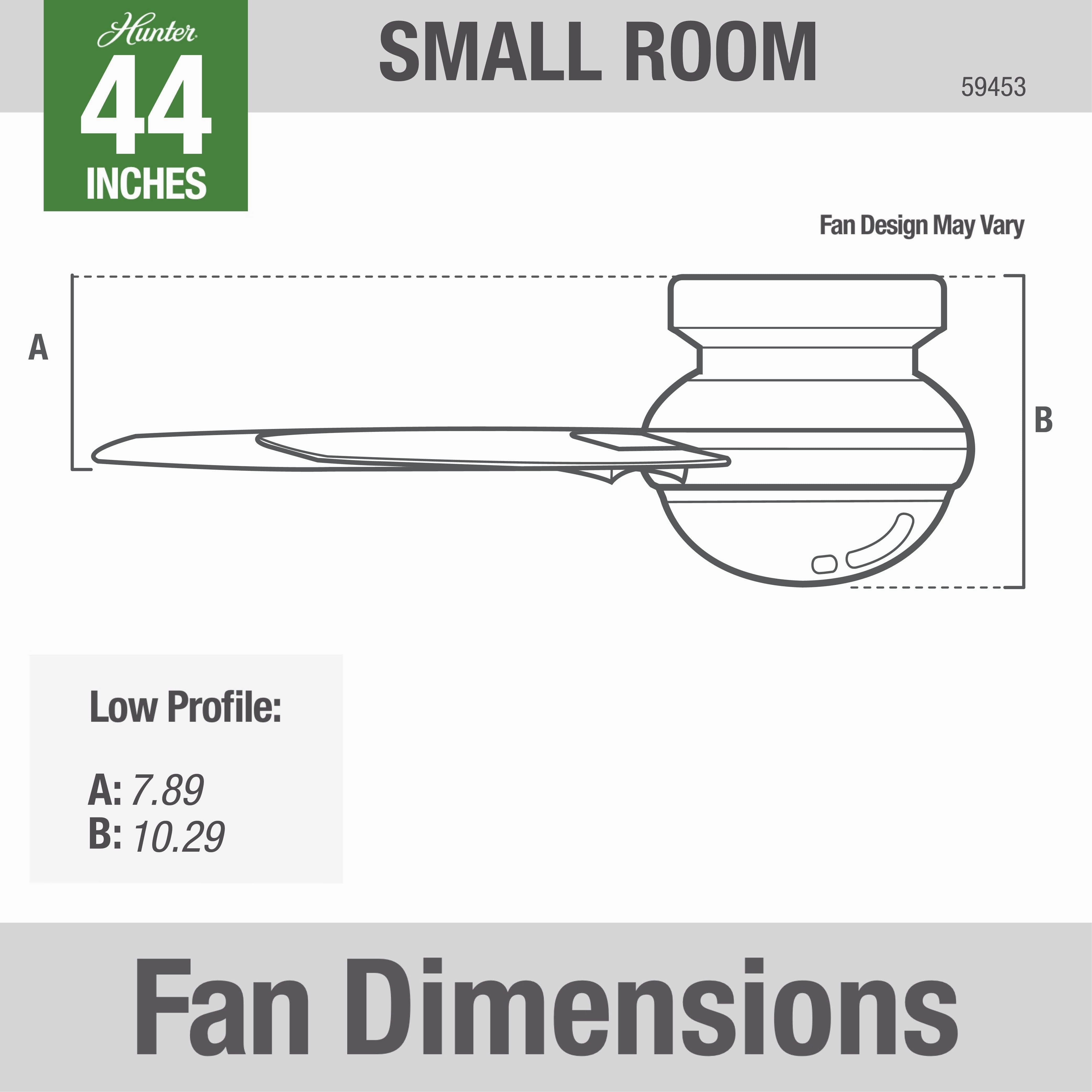Minimus 44"Ceiling Fan Matte Black