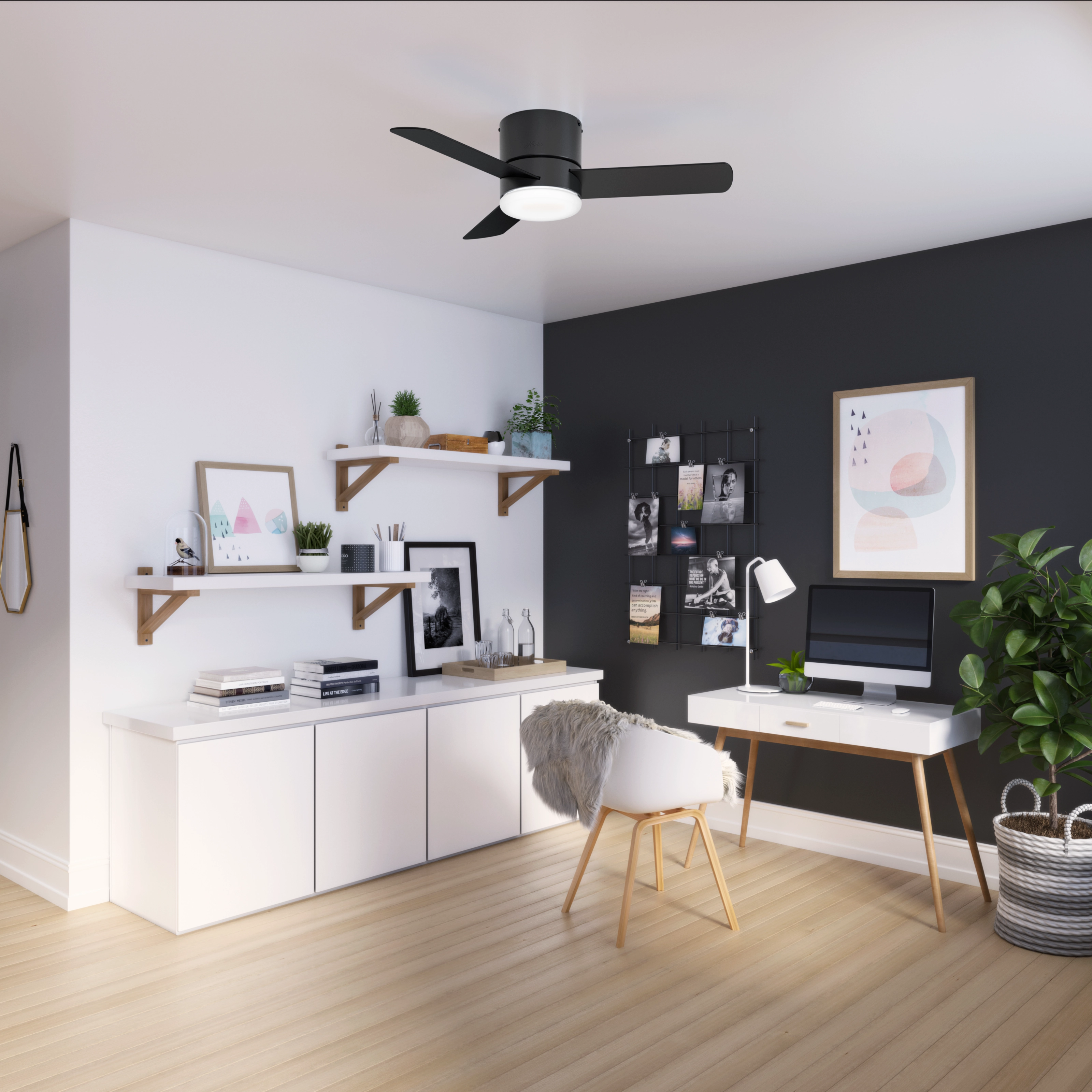 Minimus 44"Ceiling Fan Matte Black