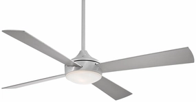Minka Aire Aluma 52" Ceiling Fan with 20W Dimmable LED Light compact indoor fans for apartment use