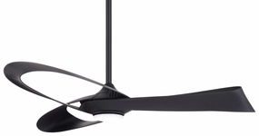 Minka Aire Bowie 52" DC Ceiling Fan with Dimmable LED Light and Remote Control Modern ceiling fan for home cooling