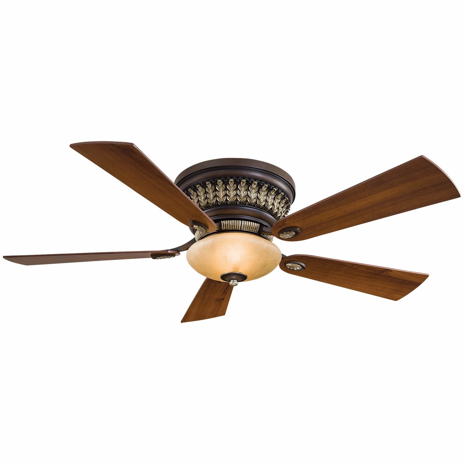Minka Aire Calais 52" Flushmount Ceiling Fan with LED Light and Remote Control Modern ceiling fan for home cooling