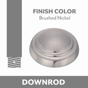 Minka Aire Ceiling Fan Downrod Brushed Nickel low-noise fans for peaceful environments