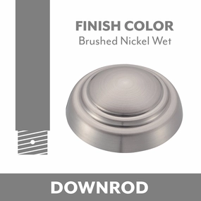 Minka Aire Ceiling Fan Downrod Brushed Nickel Wet multi-speed fans with easy controls