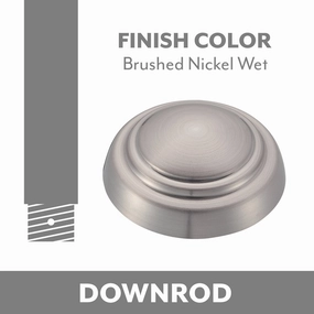 Minka Aire Ceiling Fan Downrod Brushed Nickel Wet durable fans for long-lasting performance