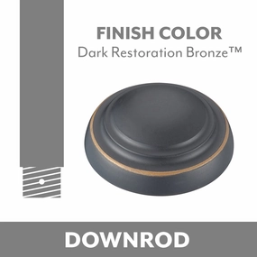 Minka Aire Ceiling Fan Downrod Coupler Dark Restoration Bronze durable fans for long-lasting performance