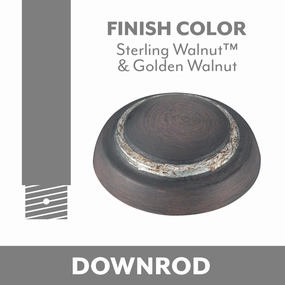 Minka Aire Ceiling Fan Downrod Coupler Sterling Walnut/Golden Walnut best electric fans for daily use