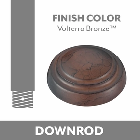 Minka Aire Ceiling Fan Downrod Coupler Volterra Bronze lightweight fans for moving around easily