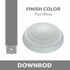 Minka Aire Ceiling Fan Downrod Flat White reliable fans for apartment and office