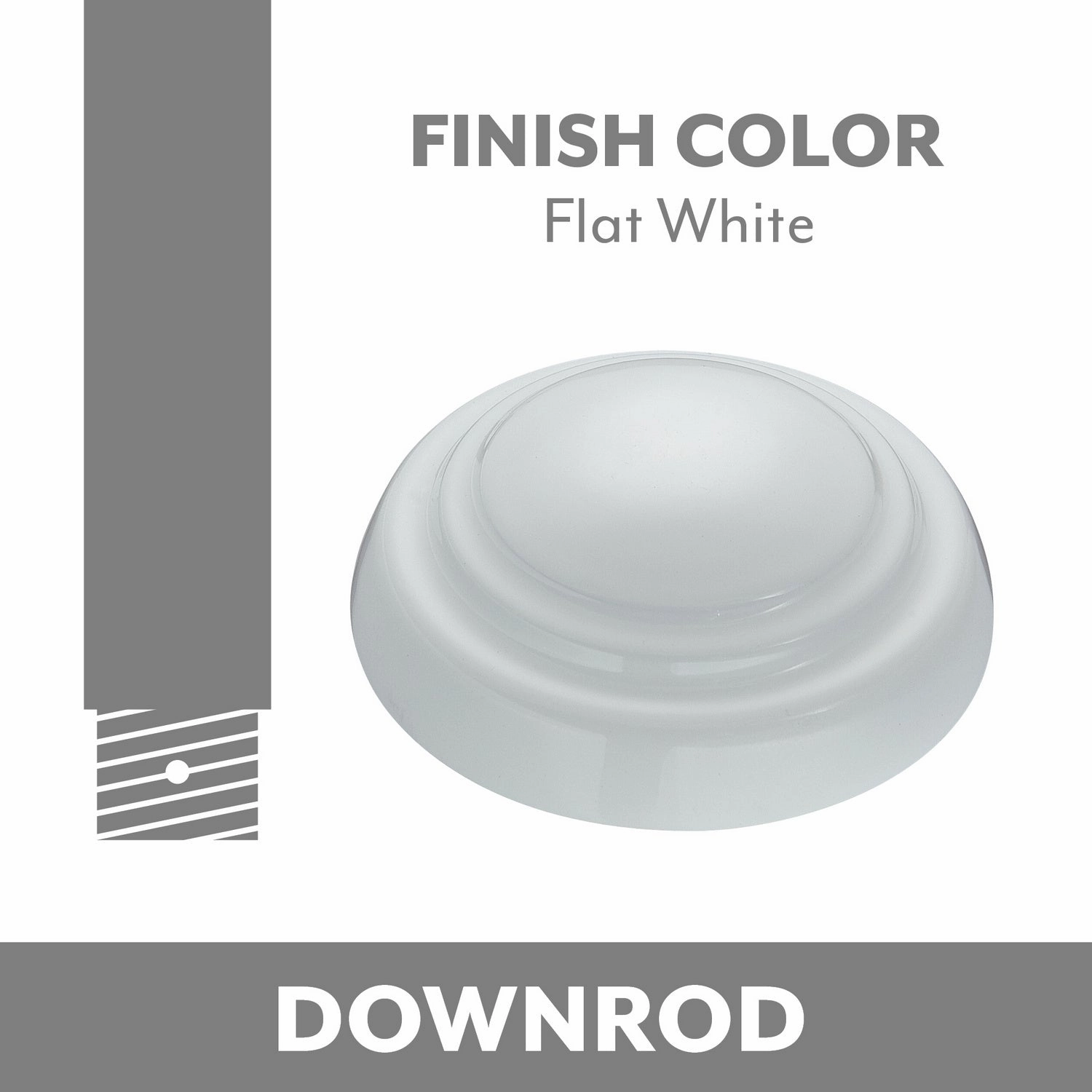 Minka Aire Ceiling Fan Downrod Flat White reliable fans for apartment and office