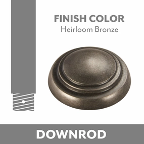 Minka Aire Ceiling Fan Downrod Heirloom Bronze lightweight fans for moving around easily