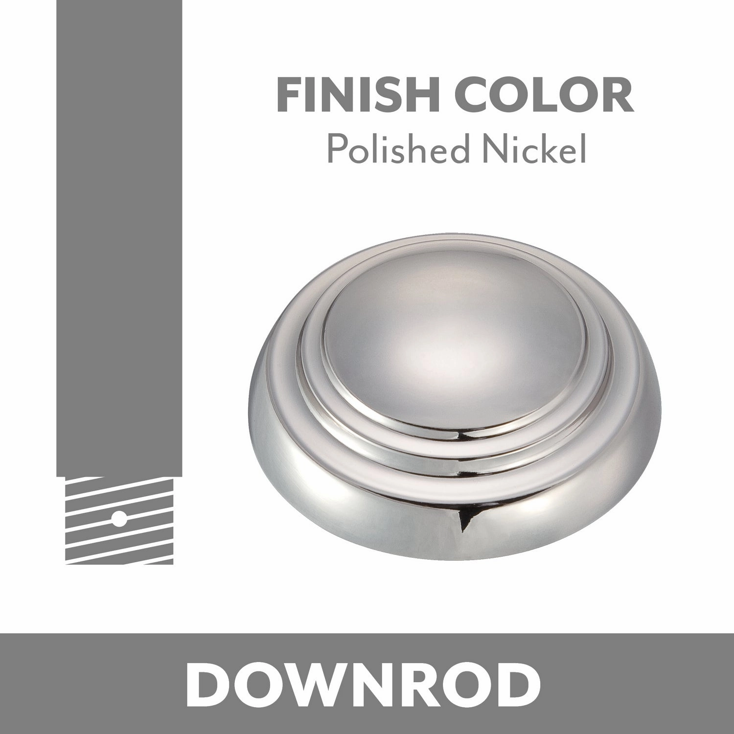 Minka Aire Ceiling Fan Downrod Polished Nickel oscillating electric fans for full room circulation