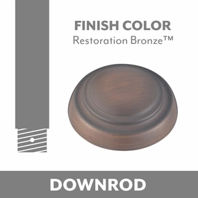 Minka Aire Ceiling Fan Downrod Restoration Bronze compact electric fans for small spaces