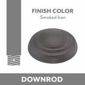 Minka Aire Ceiling Fan Downrod Smoked Iron whisper-quiet fans for bedrooms and offices