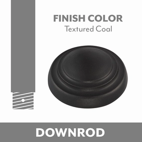 Minka Aire Ceiling Fan Downrod Textured Coal reliable fans for apartment and office