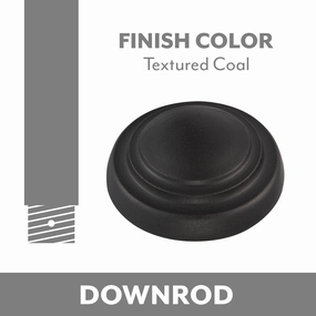 Minka Aire Ceiling Fan Downrod Textured Coal modern electric fans for minimalist decor