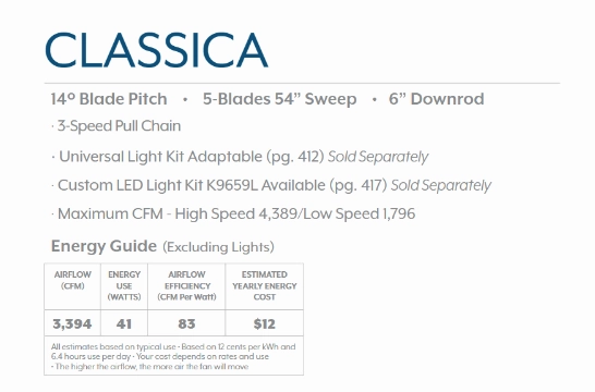Minka Aire Classica 54" Pull Chain Traditional Ceiling Fan