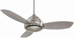 Minka Aire Concept I LED Ceiling Fan with 14W LED and handheld Remote Control Modern ceiling fan for home cooling