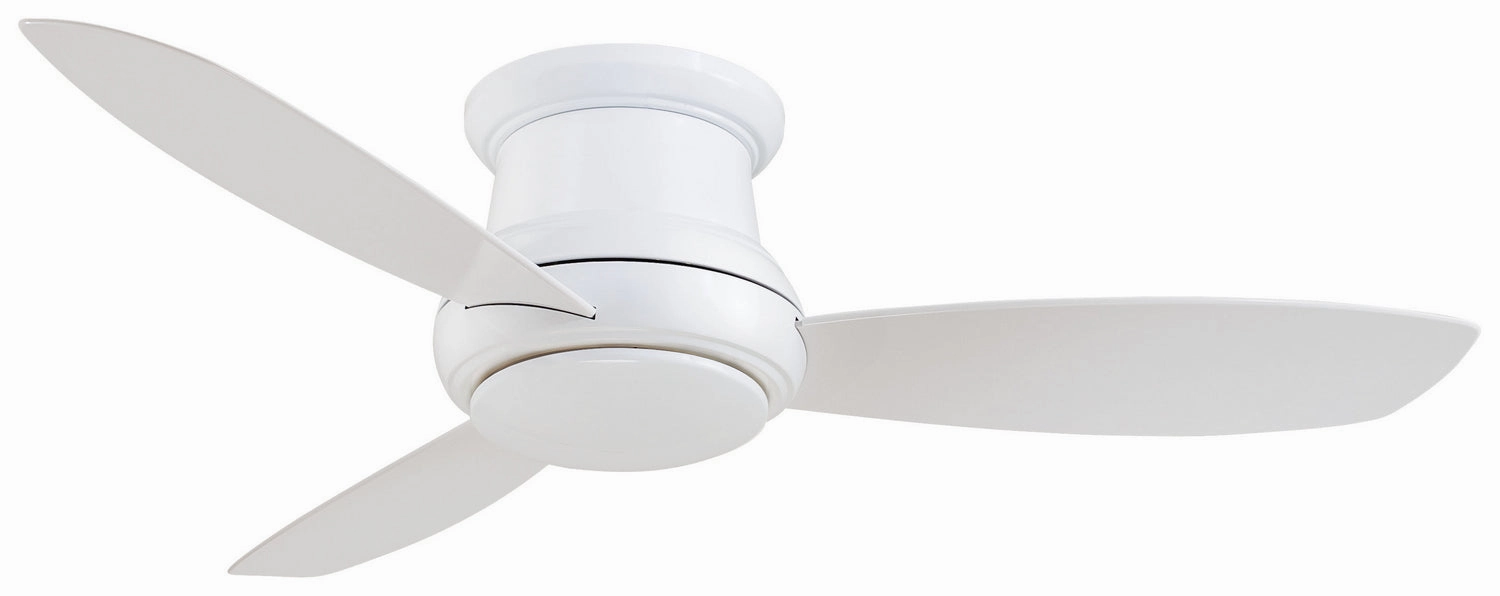 Minka Aire Concept II LED Flushmount Ceiling Fan with Dimmable 14W LED light and Handheld Remote Control