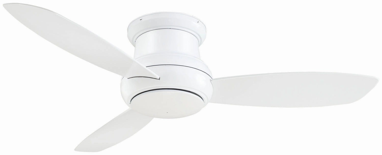 Minka Aire Concept II Wet LED 52" Flushmount Outdoor Ceiling Fan with 14W Led light and Wall Control