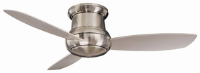 Minka Aire Concept II Wet LED 52" Flushmount Outdoor Ceiling Fan with 14W Led light and Wall Control low-profile ceiling fans with lights