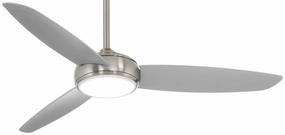 Minka Aire Concept IV 54" Outdoor Smart DC Ceiling Fan with 30W LED Light and Remote Control low-noise indoor fans for peaceful settings