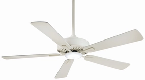 Minka Aire Contractor 52" Ceiling Fan with 16W Dimmable LED Light and Remote Control low-noise indoor fans for peaceful settings