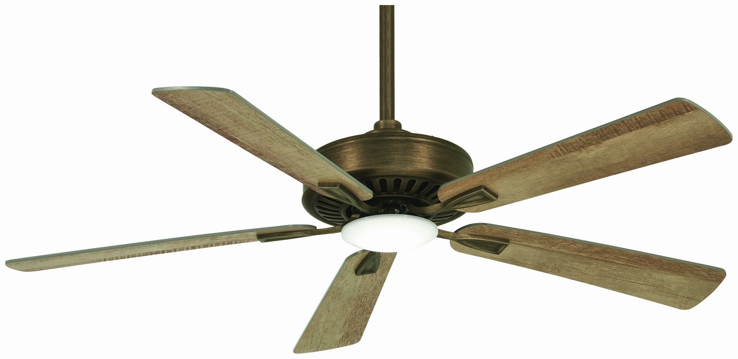 Minka Aire Contractor 52" Ceiling Fan with 16W Dimmable LED Light and Remote Control