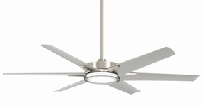 Minka Aire Deco 65" Smart Outdoor DC CCT Ceiling Fan with 24W LED Light and Remote Control energy-saving indoor fans for bedrooms