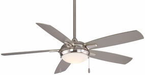 Minka Aire Lun Aire 54" Ceiling Fan with 18W Dimmable LED Light Modern ceiling fan for home cooling