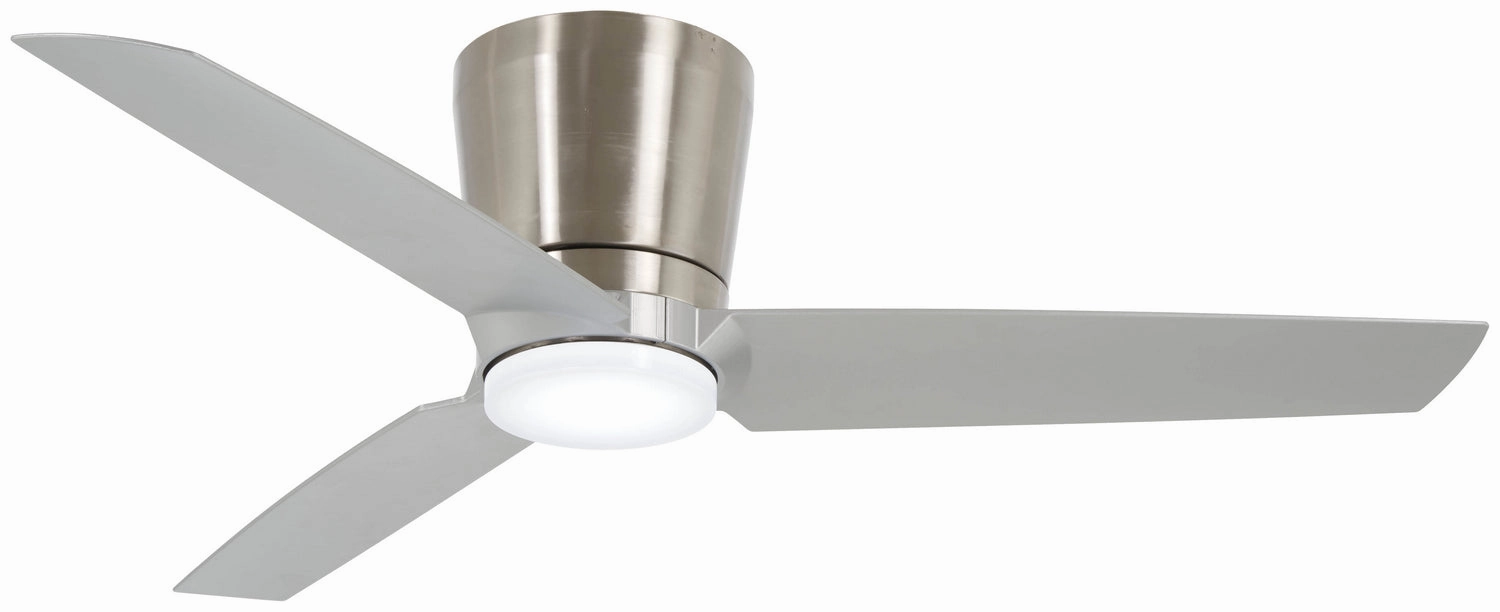 Minka Aire Pure 48" Flushmount Ceiling Fan with 16W LED Light and Wall Control low-profile ceiling fans with lights