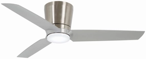 Minka Aire Pure 48" Flushmount Ceiling Fan with 16W LED Light and Wall Control low-profile ceiling fans with lights