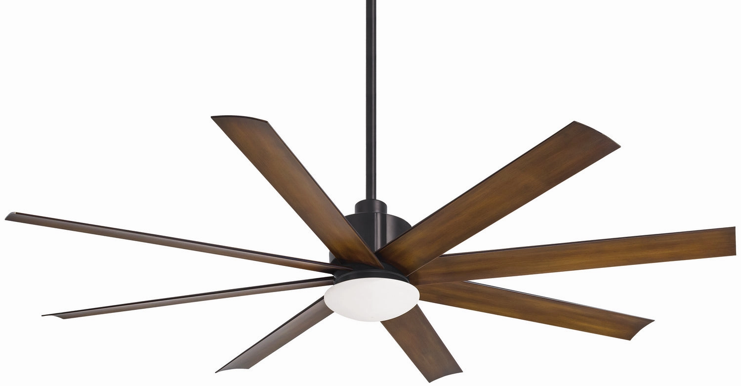 Minka Aire Slipstream 65" Outdoor DC Ceiling Fan with 18W Dimmable LED Light and Remote Control