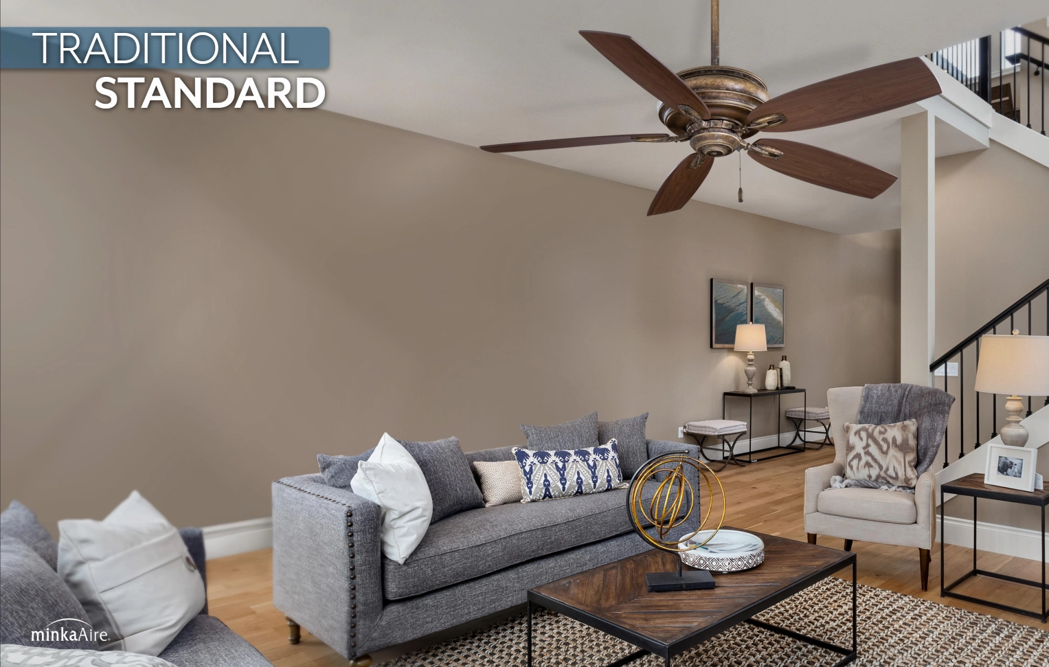 Minka Aire Timeless 54" Pull Chain Ceiling Fan