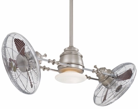 Minka Aire Vintage Gryo Led | Indoor Ceiling Fan with 4W T5 & Wall Control Energy-efficient ceiling fan with remote