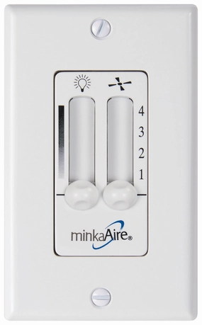 Minka Aire Wall Control System White multi-speed fans with easy controls