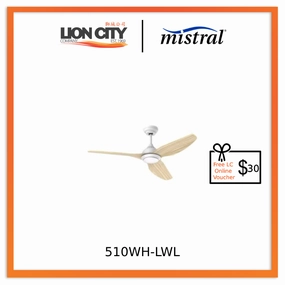 MISTRAL CEILING FAN 510WH-LWL standard all-purpose electric cooling fans