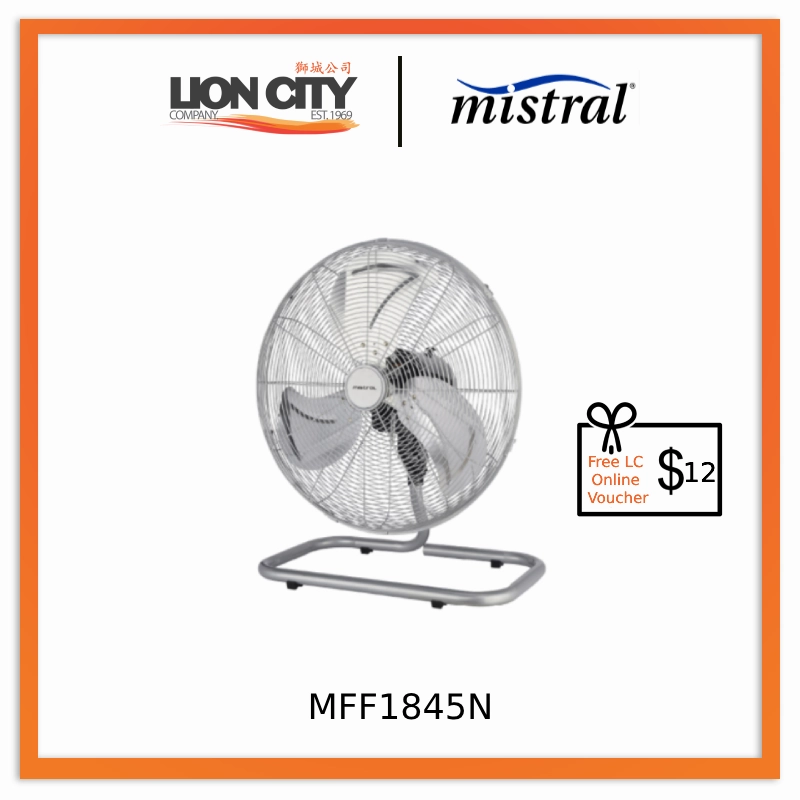 Mistral MFF1845N 18" Metal Floor Fan * Free $12 LC Online Voucher standard all-purpose electric cooling fans