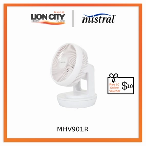 Mistral Mimica 9" High Velocity Fan With Remote Control MHV901R standard all-purpose electric cooling fans