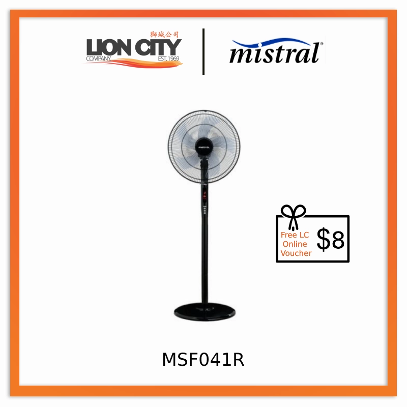 Mistral MSF041R 16" Stand Fan with Remote Control standard all-purpose electric cooling fans