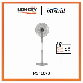 Mistral MSF1678 16" Stand Fan * Free $8 LC Online Voucher standard all-purpose electric cooling fans