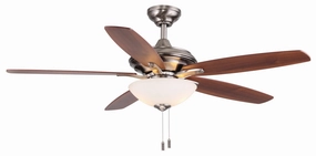 Modelo 52"Ceiling Fan Nickel modern medium fans for everyday cooling