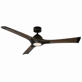 Modern Forms Fan 60" Woody Smart Outdoor DC Ceiling Fan with 19W CCT LED and Remote outdoor fans store with multiple collections