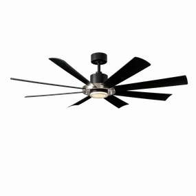 Modern Forms Fan Aura Smart Outdoor DC Ceiling Fan with 19.5W CCT LED and remote energy-saving indoor fans for bedrooms