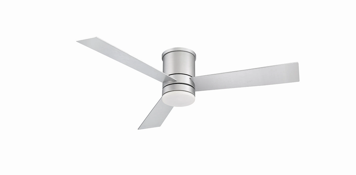 Modern Forms Fan Axis Smart Outdoor DC Flushmount Ceiling Fan with 19.5W CCT LED and Remote