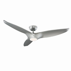 Modern Forms Fan Morpheus 60" Smart Outdoor DC Ceiling Fan with 19.5W CCT LED and Remote quiet indoor fans for bedrooms and offices
