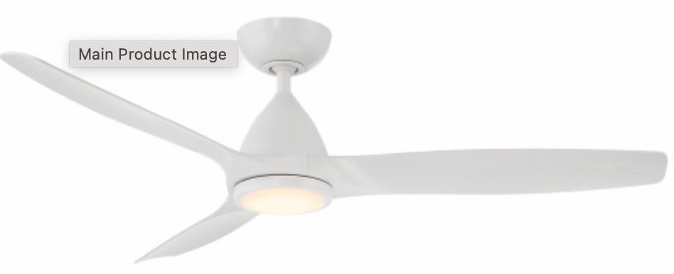 Modern Forms Fans Skylark Smart Outdoor DC Ceiling Fan with 19.5W CCT LED and Remote Control
